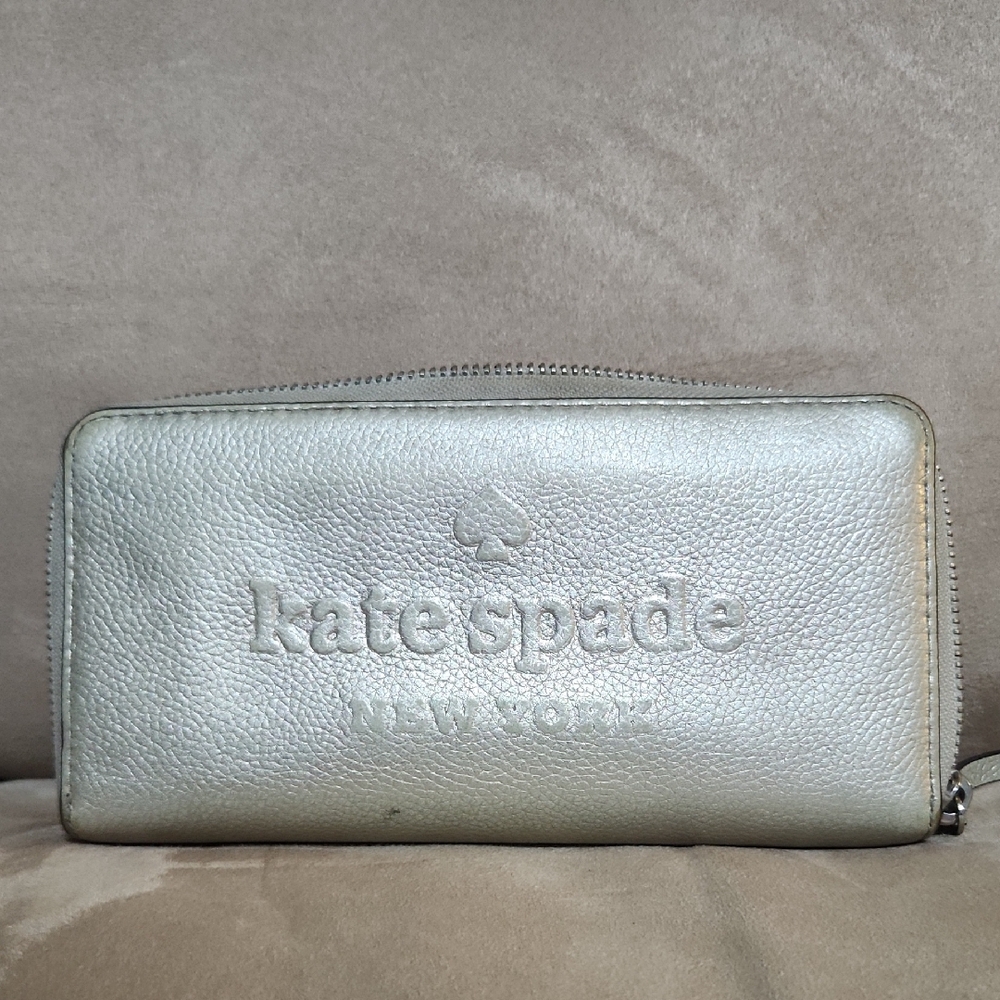 Kate Spade Metallic Silver Wallet